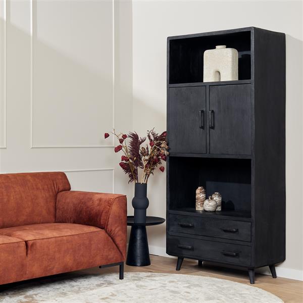 Grote foto boekenkast omaha black 90 cm huis en inrichting overige