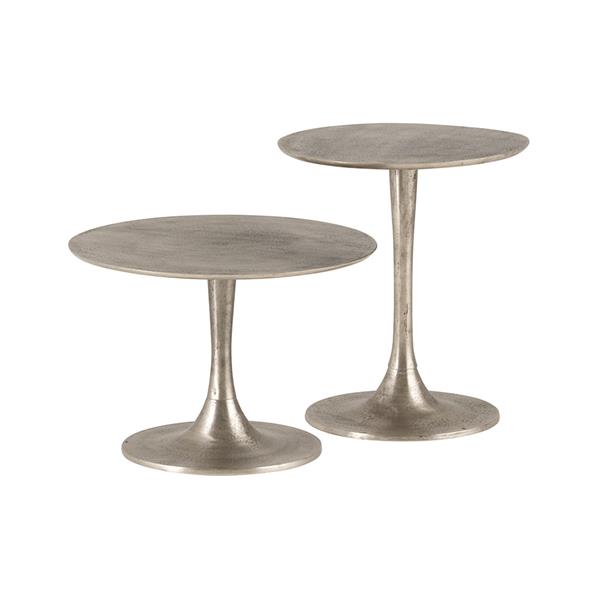 Grote foto treviso bijzettafel set van 2 silver antique large huis en inrichting eettafels