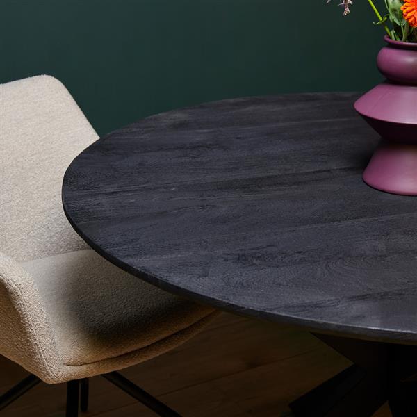 Grote foto eetkamertafel new york rond 150 cm huis en inrichting eettafels