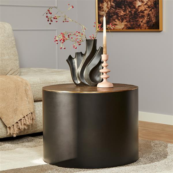 Grote foto salontafel fiore black gold huis en inrichting eettafels