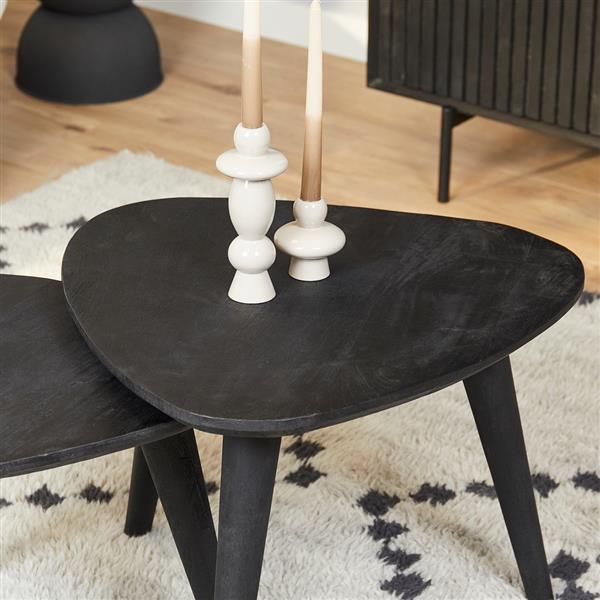 Grote foto salontafel set van 2 omaha black huis en inrichting eettafels