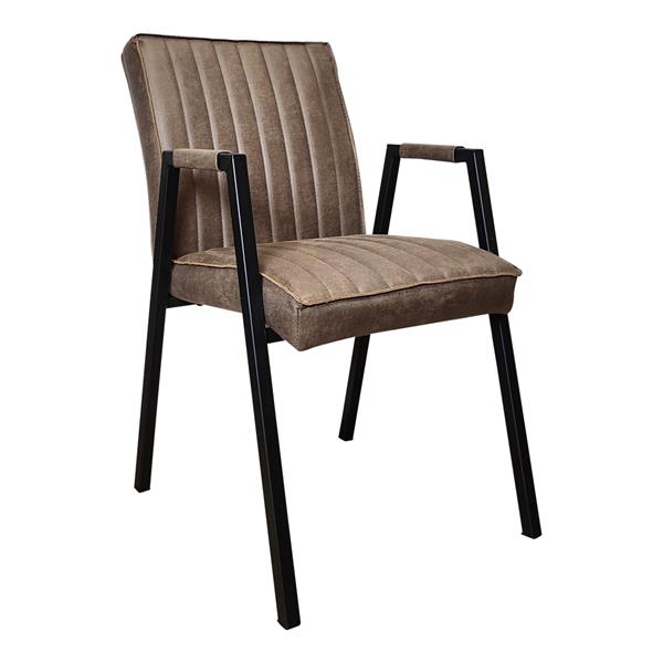 Grote foto eetkamerstoel tivoli met armleuning bull brown huis en inrichting stoelen