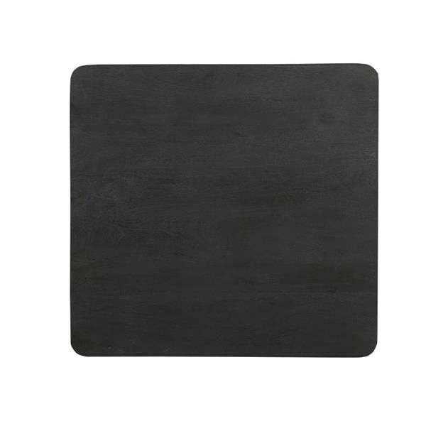 Grote foto eettafel omaha black 90 x 90 cm huis en inrichting eettafels