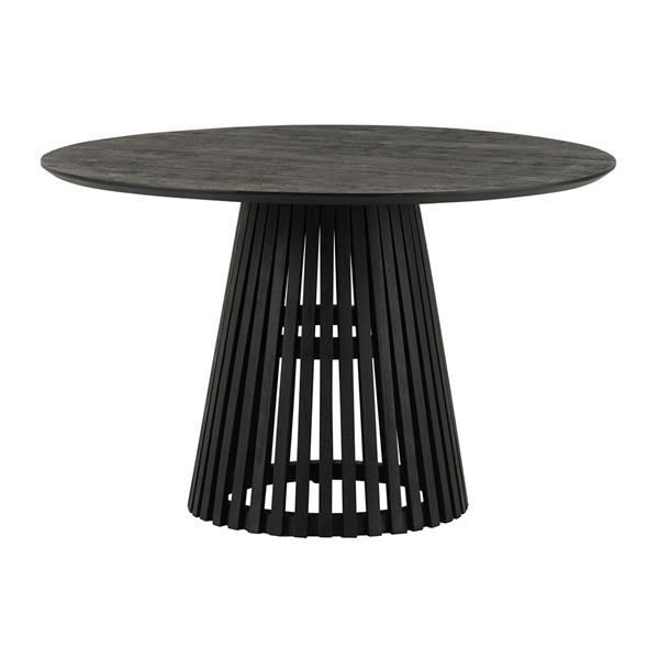 Grote foto eetkamertafel 130 acacia black huis en inrichting eettafels