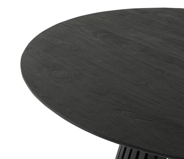 Grote foto eetkamertafel 130 acacia black huis en inrichting eettafels