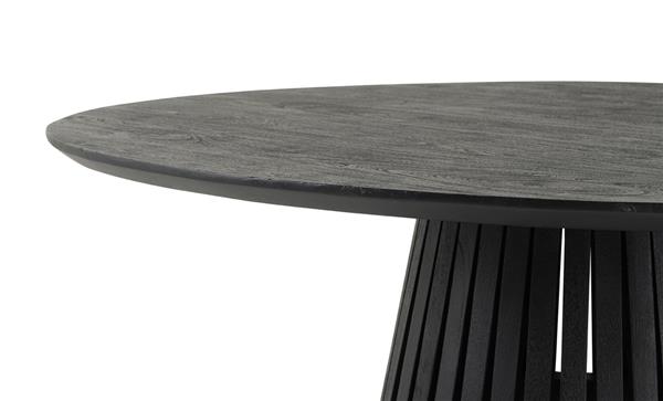 Grote foto eetkamertafel 130 acacia black huis en inrichting eettafels