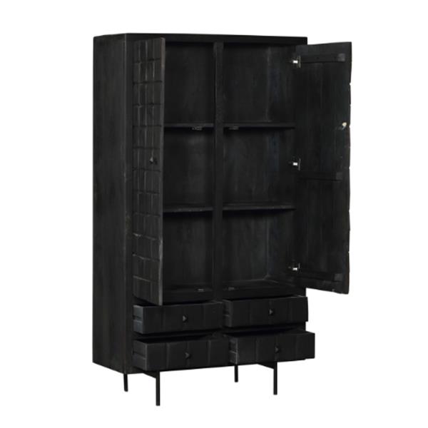 Grote foto kabinet brandy black 2 deuren 4 lades huis en inrichting overige