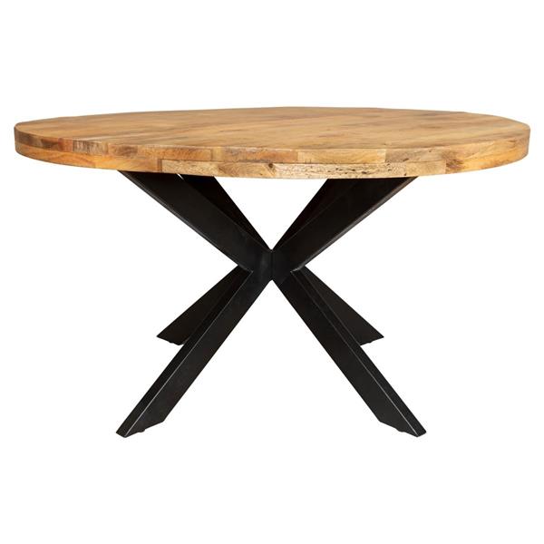 Grote foto starfurn eetkamertafel denver rond mangohout 120 cm huis en inrichting eettafels