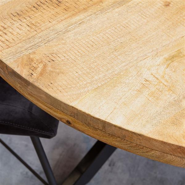Grote foto starfurn eetkamertafel denver rond mangohout 120 cm huis en inrichting eettafels