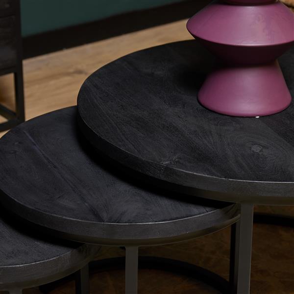 Grote foto starfurn salontafel triole all black set van 3 huis en inrichting eettafels
