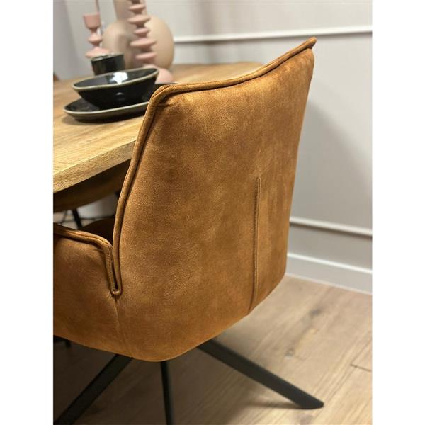 Grote foto eetkamerstoel dani velvet gold huis en inrichting stoelen