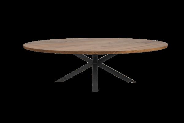 Grote foto ovaal tafelblad oakland 220x110x3 5 naturel mangohout starfurn huis en inrichting eettafels