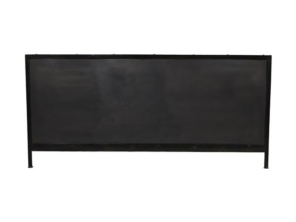 Grote foto dressoir brooklyn 150x40x70 grijs metaal glas huis en inrichting overige