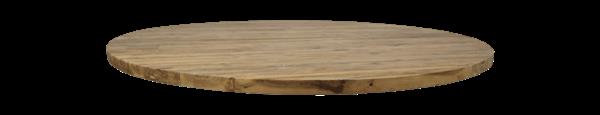 Grote foto rond tafelblad 130x4 naturel teak huis en inrichting eettafels