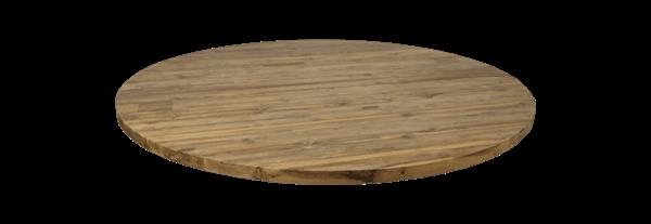 Grote foto rond tafelblad 130x4 naturel teak huis en inrichting eettafels