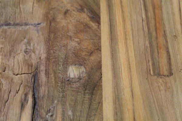 Grote foto rond tafelblad 130x4 naturel teak huis en inrichting eettafels