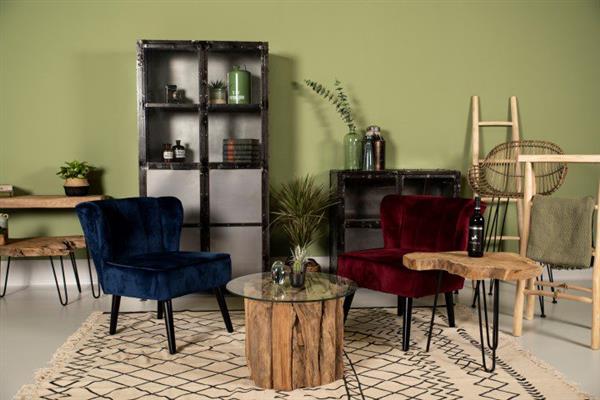 Grote foto salontafel met hairpin poten ijzer teak huis en inrichting eettafels