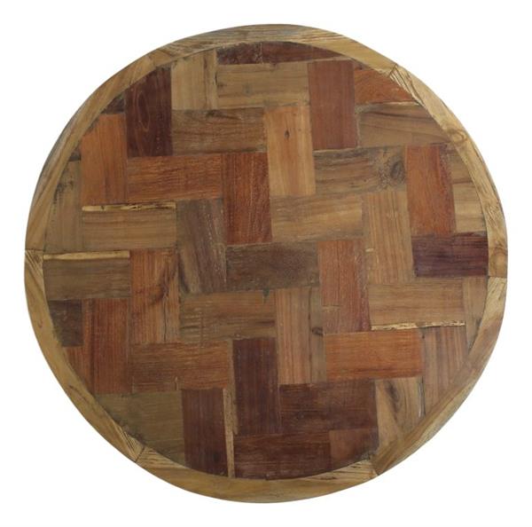 Grote foto salontafel mozaiek 80 cm teak ijzer huis en inrichting eettafels