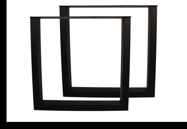 Grote foto tafelpoten u model 72x72 cm gepoedercoat zwart metaal set van 2 huis en inrichting eettafels