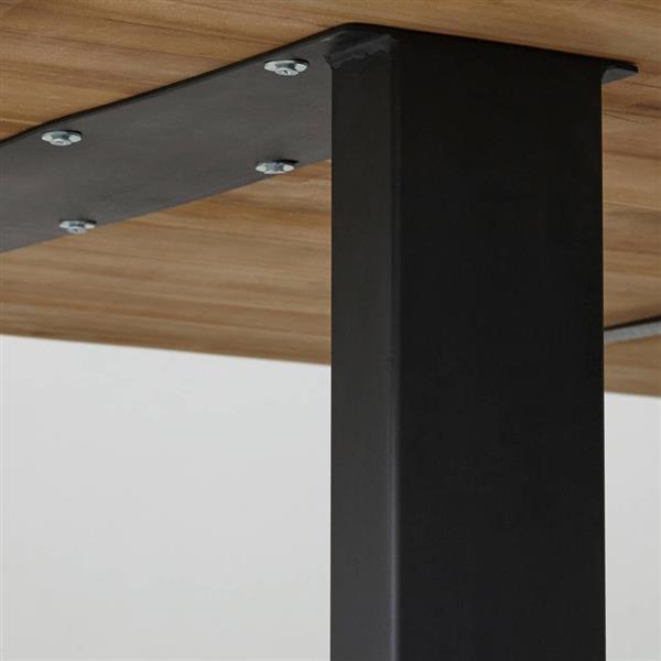 Grote foto tafelpoten u model 72x72 cm gepoedercoat zwart metaal set van 2 huis en inrichting eettafels