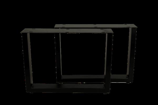 Grote foto salontafelpoten u model 50x38 cm gepoedercoat zwart metaal set van 2 huis en inrichting eettafels