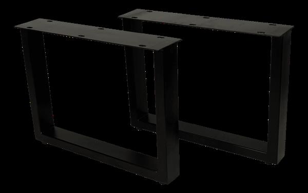 Grote foto salontafelpoten u model 50x38 cm gepoedercoat zwart metaal set van 2 huis en inrichting eettafels