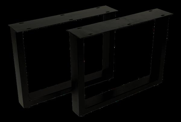 Grote foto salontafelpoten u model 50x38 cm gepoedercoat zwart metaal set van 2 huis en inrichting eettafels