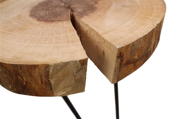 Grote foto salontafel roxy 4 bladen natural oil black huis en inrichting eettafels