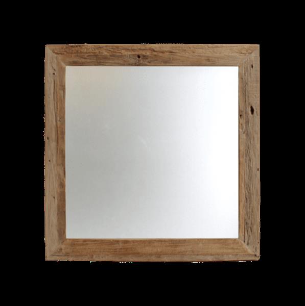 Grote foto wandspiegel rustiek 100x100 cm drijfhout teak huis en inrichting woningdecoratie