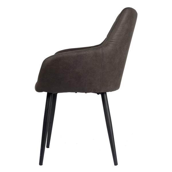 Grote foto rio eetkamerstoel antraciet microvezel huis en inrichting stoelen