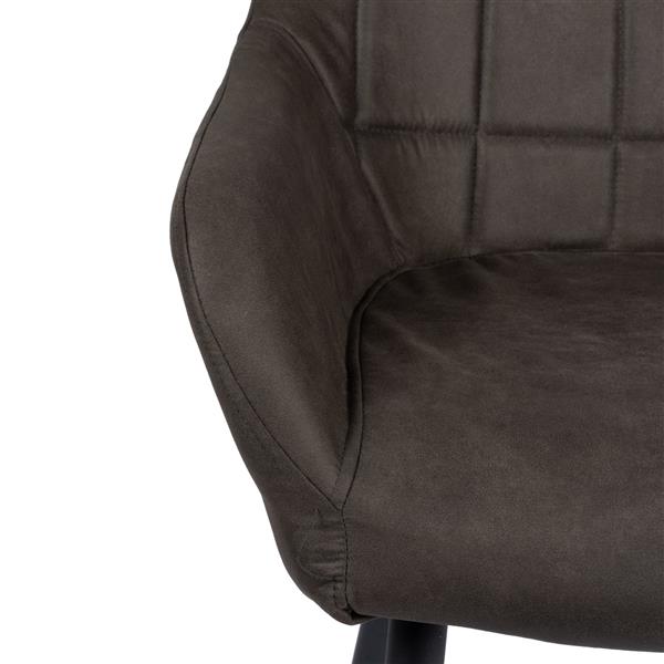 Grote foto rio eetkamerstoel antraciet microvezel huis en inrichting stoelen