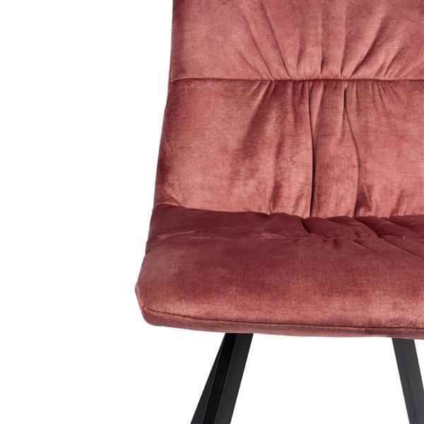 Grote foto lucas eetkamerstoel roze velvet huis en inrichting stoelen