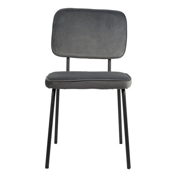 Grote foto joe eetkamerstoel grijs velvet huis en inrichting stoelen