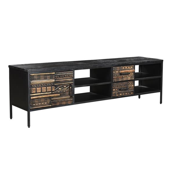 Grote foto malibu tv meubel 1 deur 2 lades 205x40x58 cm huis en inrichting overige
