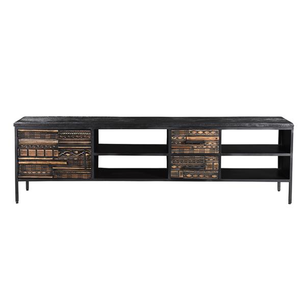 Grote foto malibu tv meubel 1 deur 2 lades 205x40x58 cm huis en inrichting overige