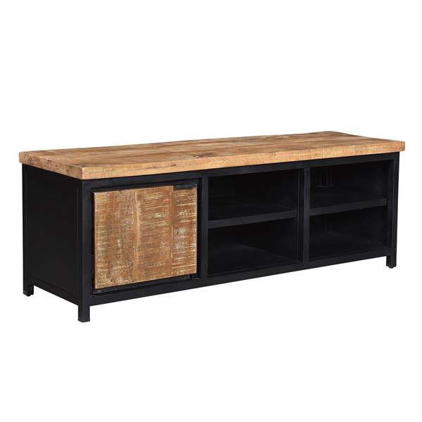 Grote foto cod 1 deurs tv meubel met metalen planken 160x40x50 cm huis en inrichting overige
