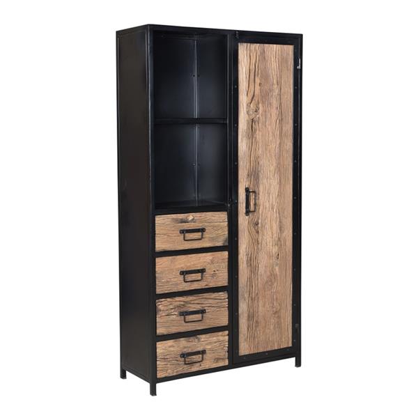 Grote foto raw houten kast 90x35x176 cm huis en inrichting overige