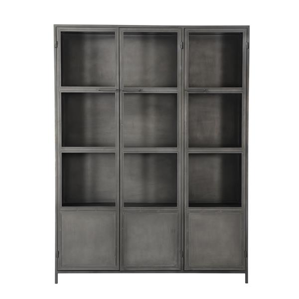 Grote foto rough 3 deurs vitrinekast 200x40x150 cm huis en inrichting overige