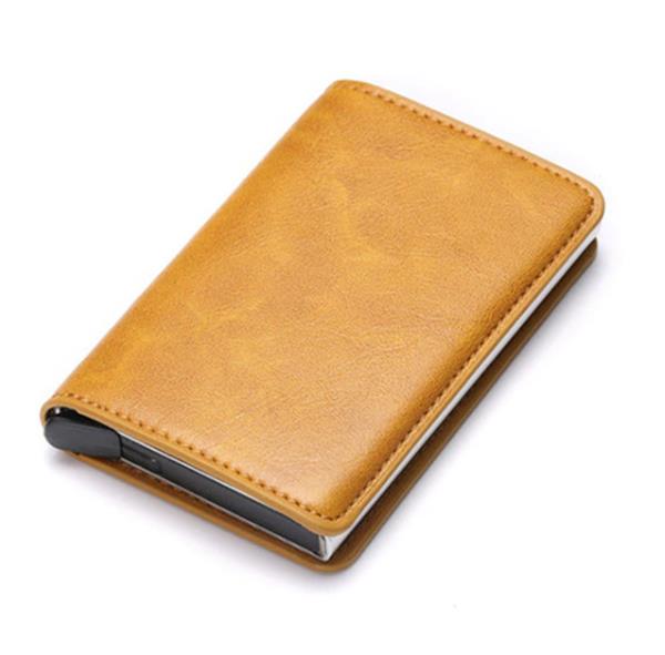 Grote foto portemonnee met rfid creditcardhouder vintage leren aluminium etui met geldclip kleding dames sieraden