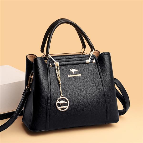 Grote foto zachte lederen handtas voor dames luxe designer 3 laags schoudertas sieraden tassen en uiterlijk damestassen