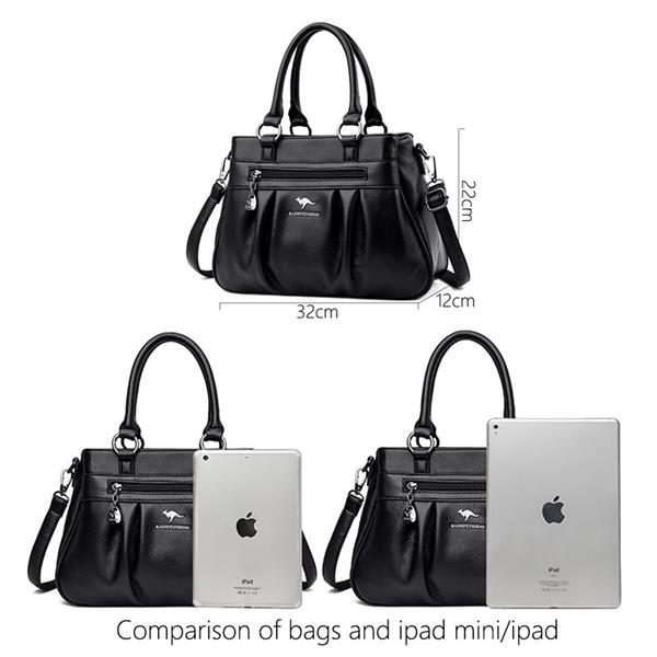 Grote foto vintage handtas met handvat voor dames leren designer draagtas sieraden tassen en uiterlijk damestassen