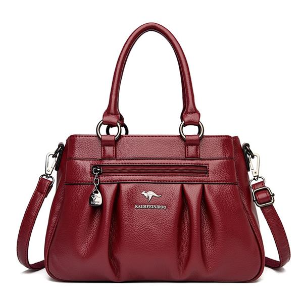 Grote foto vintage handtas met handvat voor dames leren designer draagtas sieraden tassen en uiterlijk damestassen