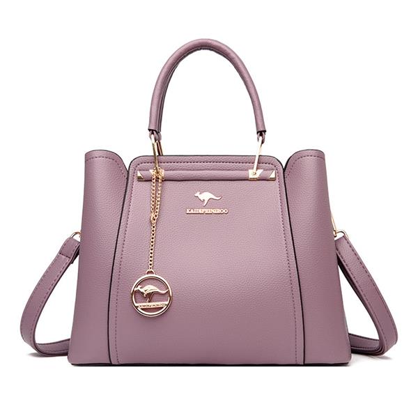 Grote foto zachte lederen handtas voor dames luxe designer 3 laags schoudertas sieraden tassen en uiterlijk damestassen