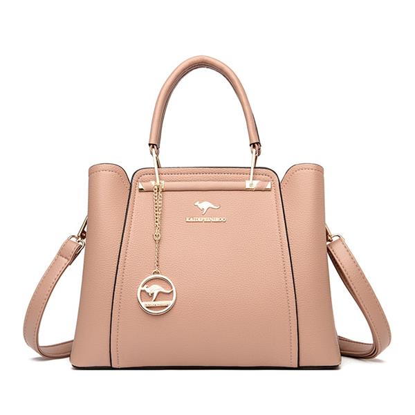 Grote foto zachte lederen handtas voor dames luxe designer 3 laags schoudertas sieraden tassen en uiterlijk damestassen