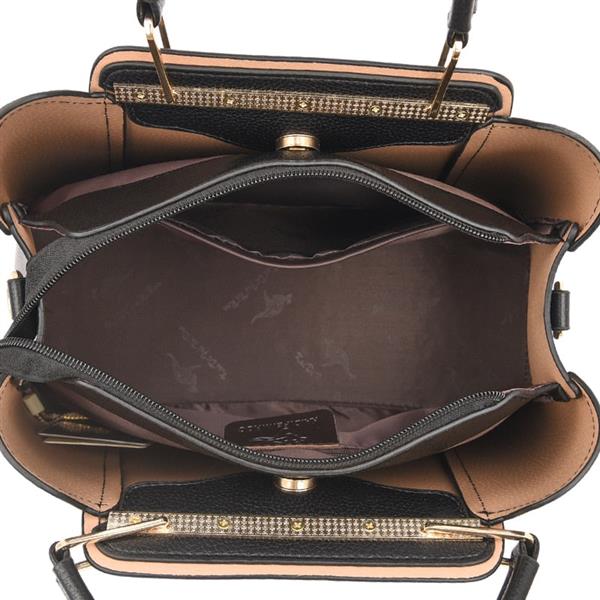 Grote foto zachte lederen handtas voor dames luxe designer 3 laags schoudertas sieraden tassen en uiterlijk damestassen
