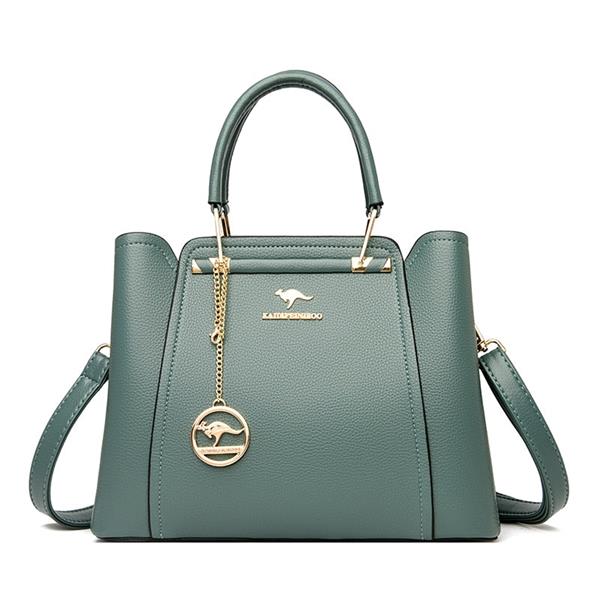 Grote foto zachte lederen handtas voor dames luxe designer 3 laags schoudertas sieraden tassen en uiterlijk damestassen