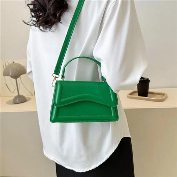 Grote foto solid color sling shoulder bag for women girls pu leather messenger handbag sieraden tassen en uiterlijk damestassen