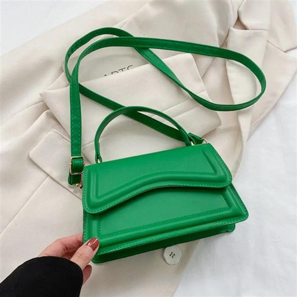 Grote foto solid color sling shoulder bag for women girls pu leather messenger handbag sieraden tassen en uiterlijk damestassen