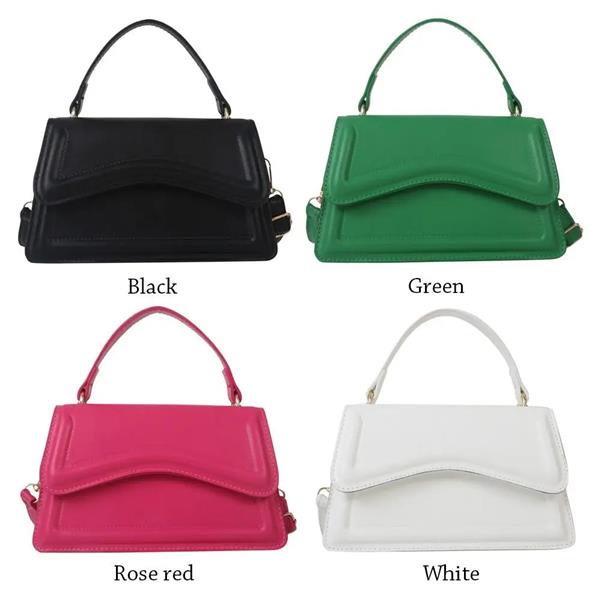Grote foto solid color sling shoulder bag for women girls pu leather messenger handbag sieraden tassen en uiterlijk damestassen