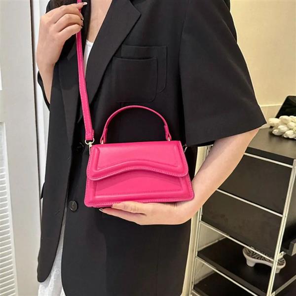 Grote foto solid color sling shoulder bag for women girls pu leather messenger handbag sieraden tassen en uiterlijk damestassen